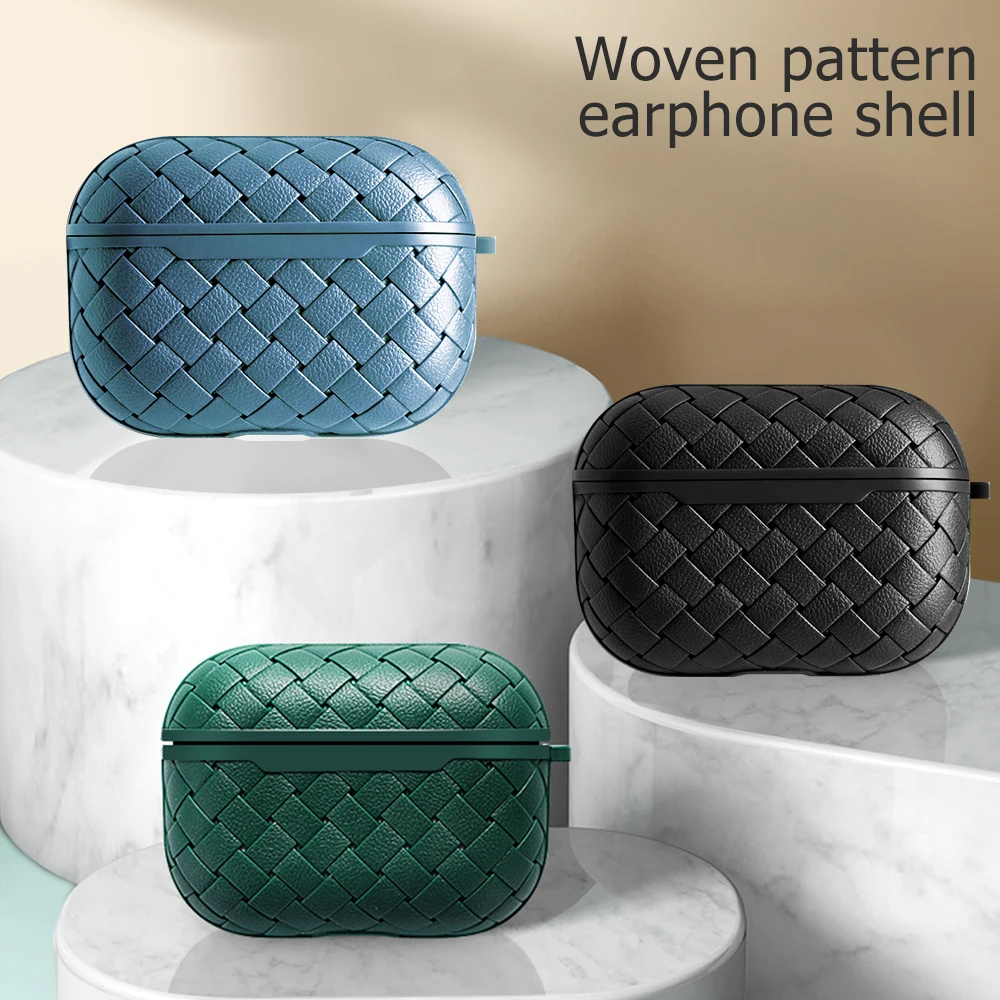 

Роскошный тканый чехол для наушников с рисунком для Airpods Pro, мягкий силиконовый чехол для беспроводного телефона, чехол для Airpods 3 из ТПУ