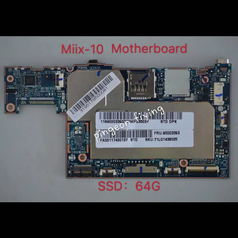 Для материнской платы Miix 10 Tablet Notebook SSD 64G Wifi FRU 90003393|Материнские для ноутбуков| |