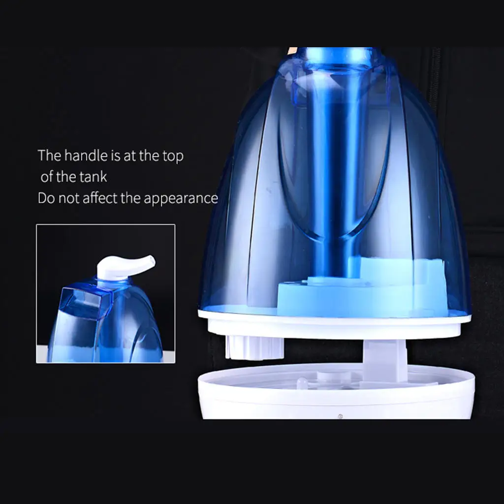 

3.5L Cool Mist Humidifier Quiet 220V W/ Light for Home Living Room Kids Room