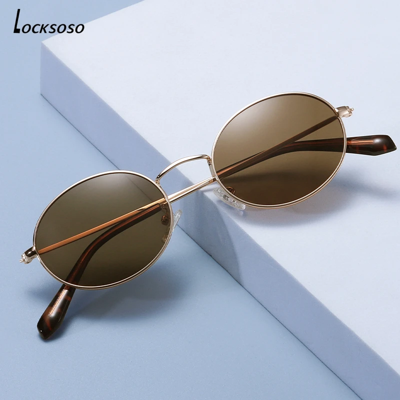 

Солнцезащитные очки LOCKSOSO с защитой UV400 для мужчин и женщин, классические поляризационные, Овальные, в стиле ретро, панк, для вождения