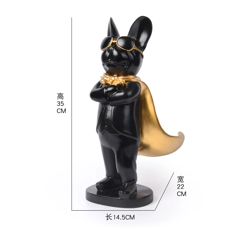 

Creative dog modeling art ornaments tea table fruit tray sculpture modern minimalist store opening gifts lucky ornaments