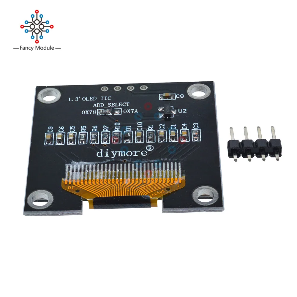 1 3 &quotO светодиодный модуль дюймов Дисплей белый 128X64 SPI/IIC I2C общаться Цвет O ЖК - Фото №1