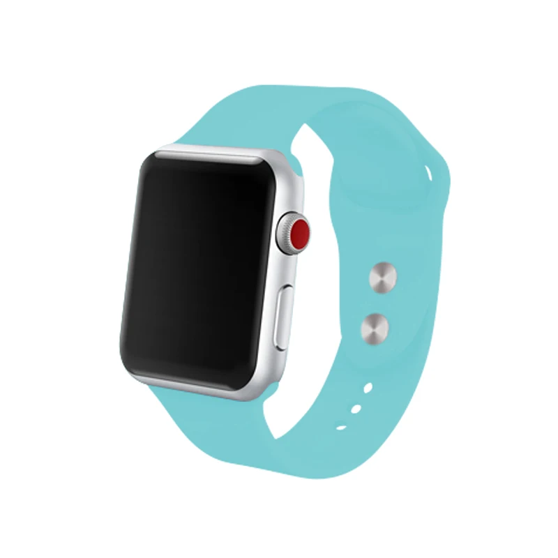 Ремешок для часов для Apple 38 мм 42 мм iWatch 5 ремешок 44 мм 40 мм Ремень спортивный силиконовый браслет часы аксессуары для Apple 5 4 3 2 1