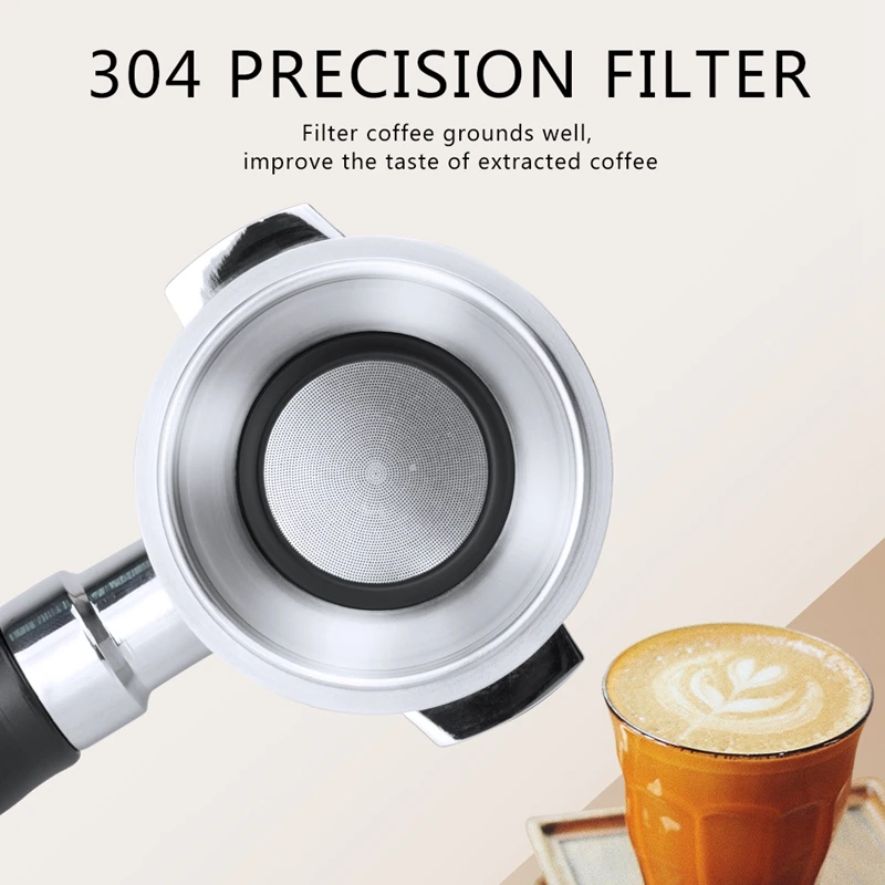 

Coffee Bottomless Portafilter for Delonghi ECP31.21/ECO310 Filter 51MM Stainless Steel Replacement Coffee Accessories