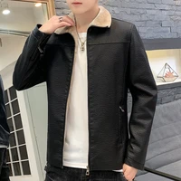 2021 new leather jackets men high quality classic motorcycle bike cowboy coat male velvet thick leather casual vintaget jacket