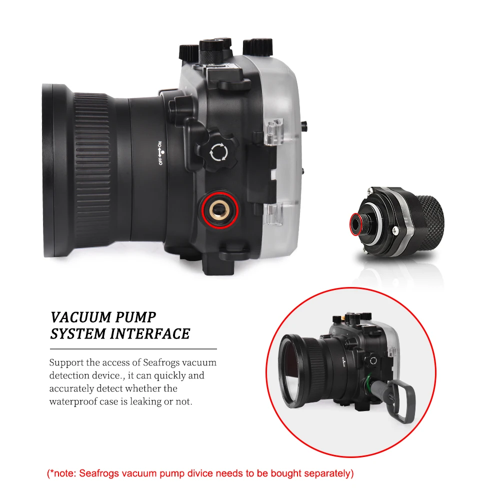 Чехол для камеры дайвинга Sony A7 подводный 40 м водонепроницаемый корпус с линзами 28