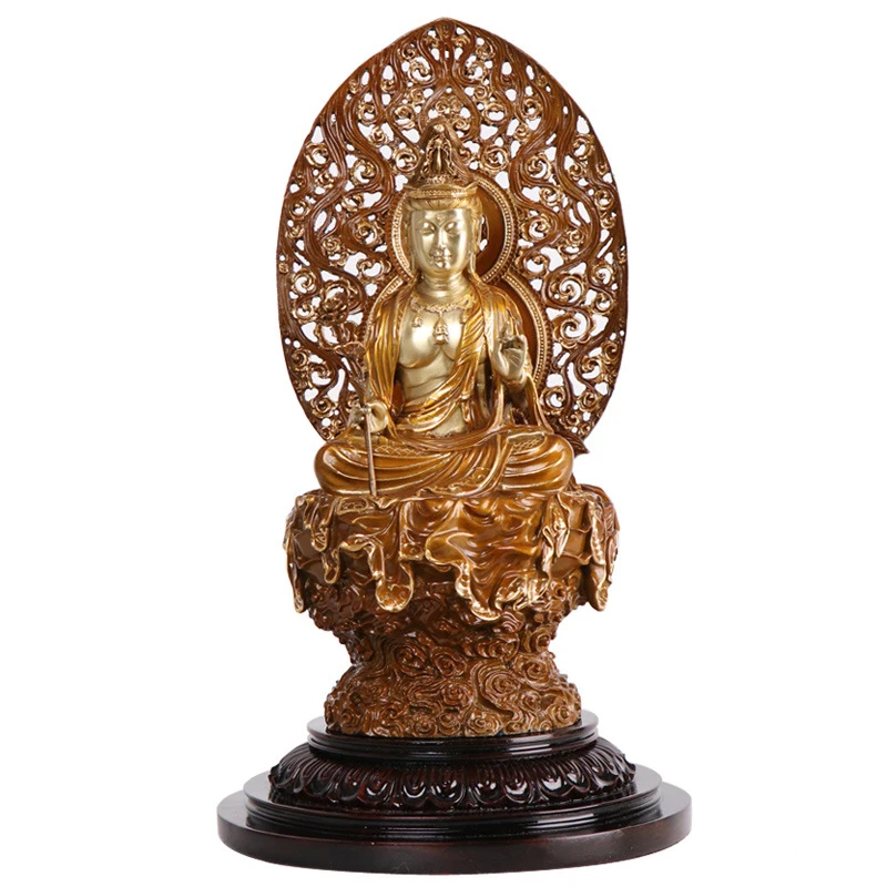 

LAOJUNLU, чистая медь, Mahasthamaprapta Bodhisattva, древний чай, искусственный дом, огромная мощность для буддистских искусств