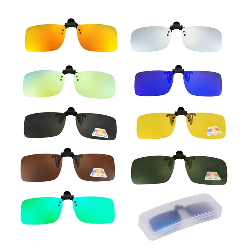 

Поляризованные солнцезащитные очки с клипсой для рыбалки очки для рыбалки при близорукости спортивные очки для вождения очки ночного виде...