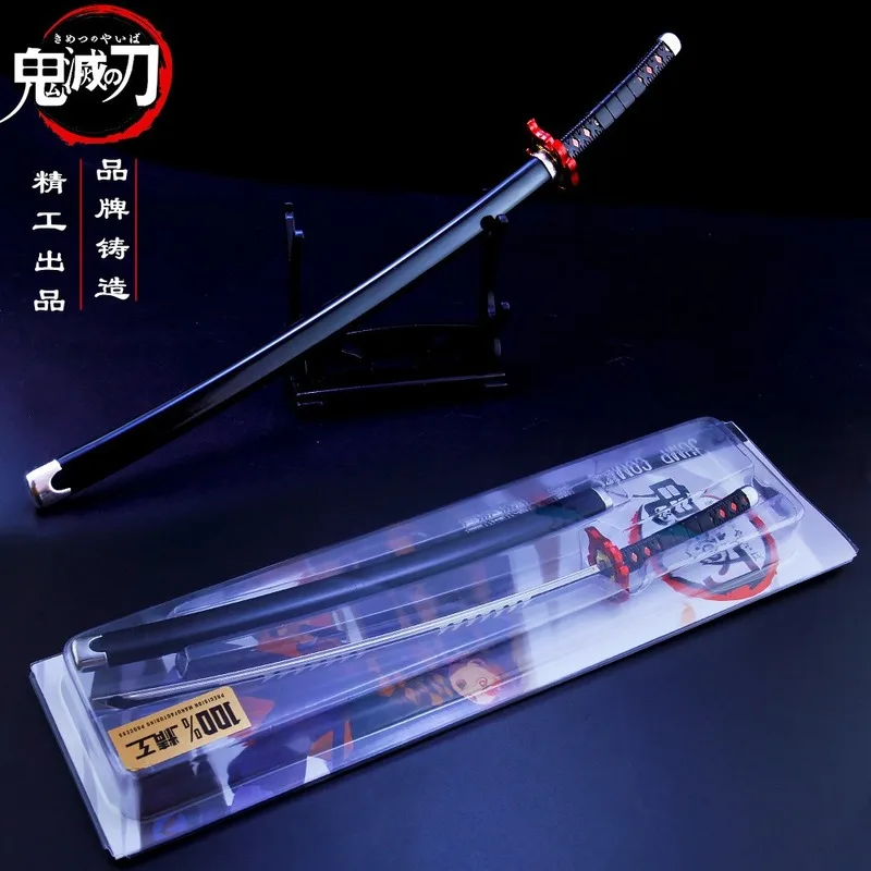 255 мм аниме рассекающий демонов реквизит для косплея Kimetsu No Yaiba Kamado Tanjirou Катана