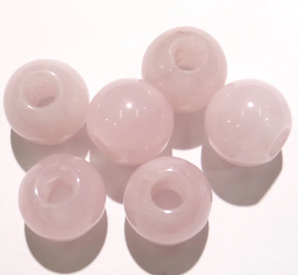 Круглые бусины с большим отверстием Подвески для изготовления ювелирных изделий