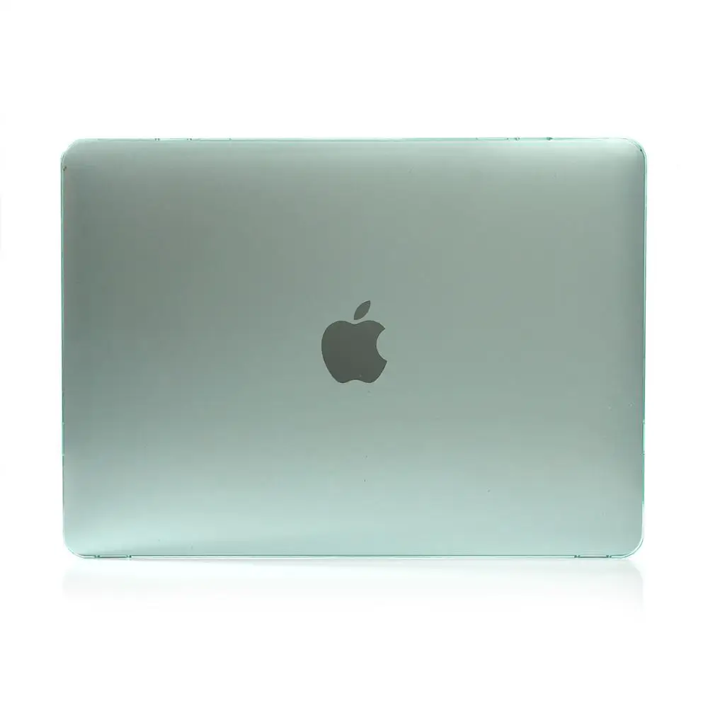 green Кристальный Жесткий Чехол для ноутбука Macbook AIR retina 11 12 дюймов с сенсорной панелью для Macbook New Pro 13 15,4 оболочка A2159 A1932 ID - Цвет: green
