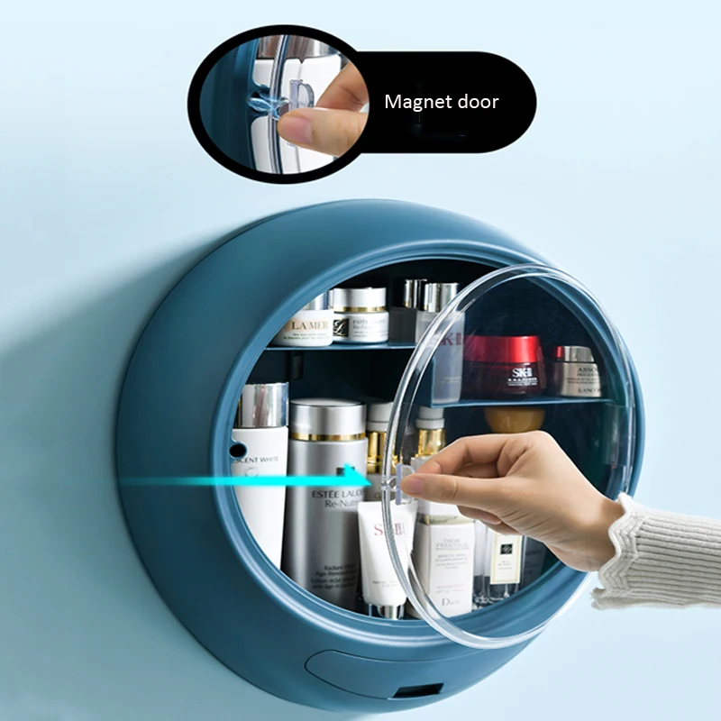 

Wall-Mounted Makeup Storage Box