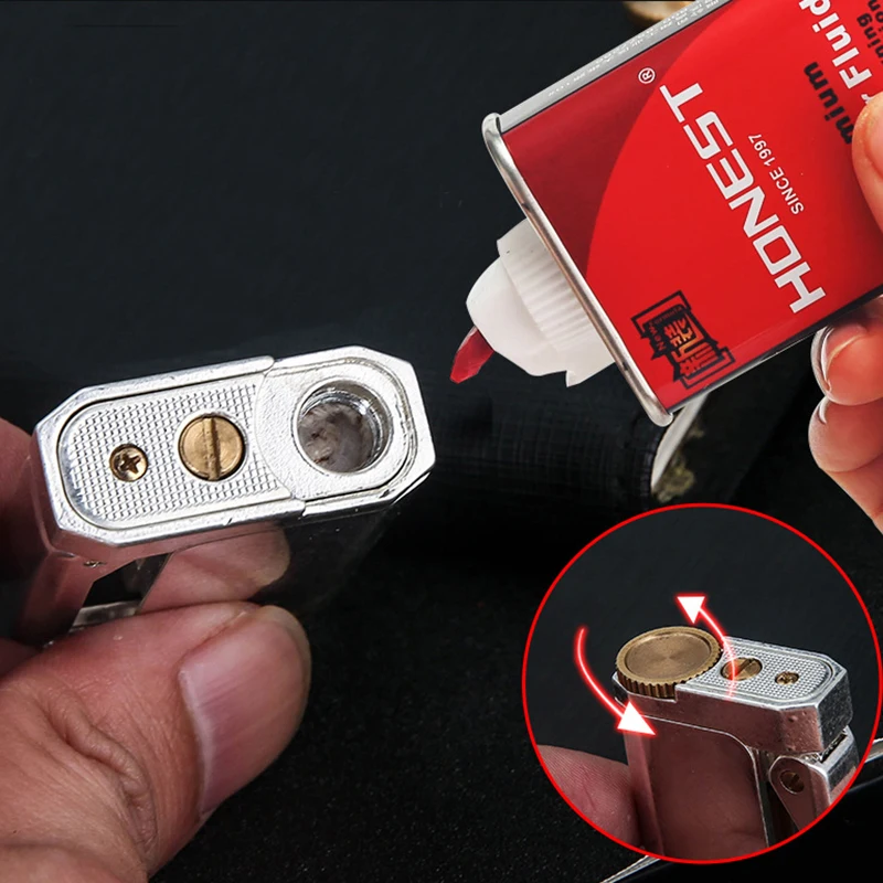 Керосиновая Зажигалка из чистой меди кремневая зажигалка Классическая