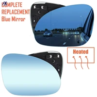 for vw golf 5 mk5 jetta passat b6 2006 2009 left right side heated mirror blue glass lh rh lens replacement 3c0857521 3c0857522