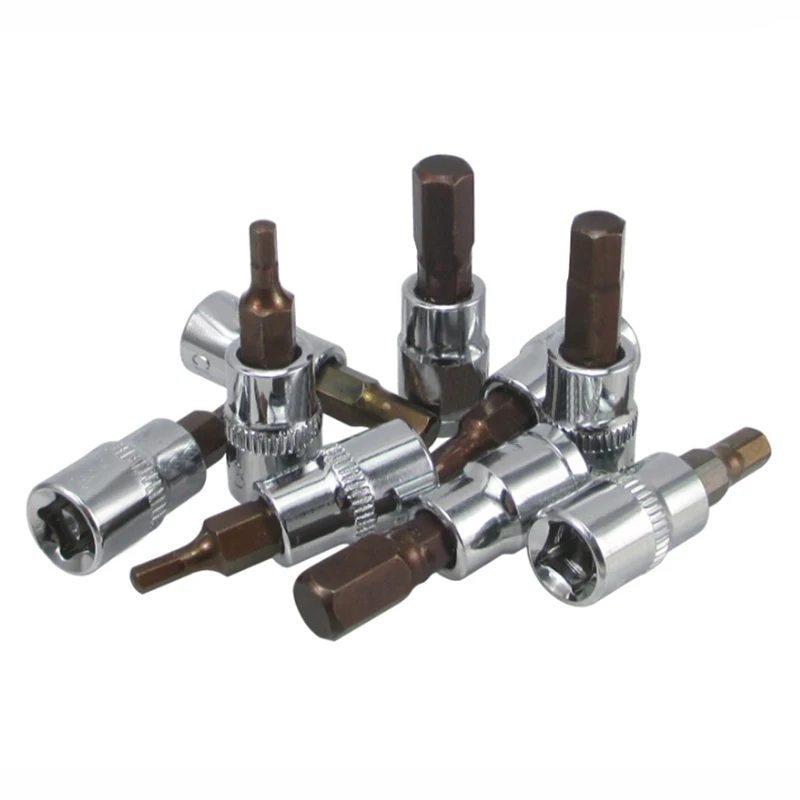 Шестигранный ключ с шестигранным углублением в 37 мм 1/4 дюйма H 2 мм-7 хромирование