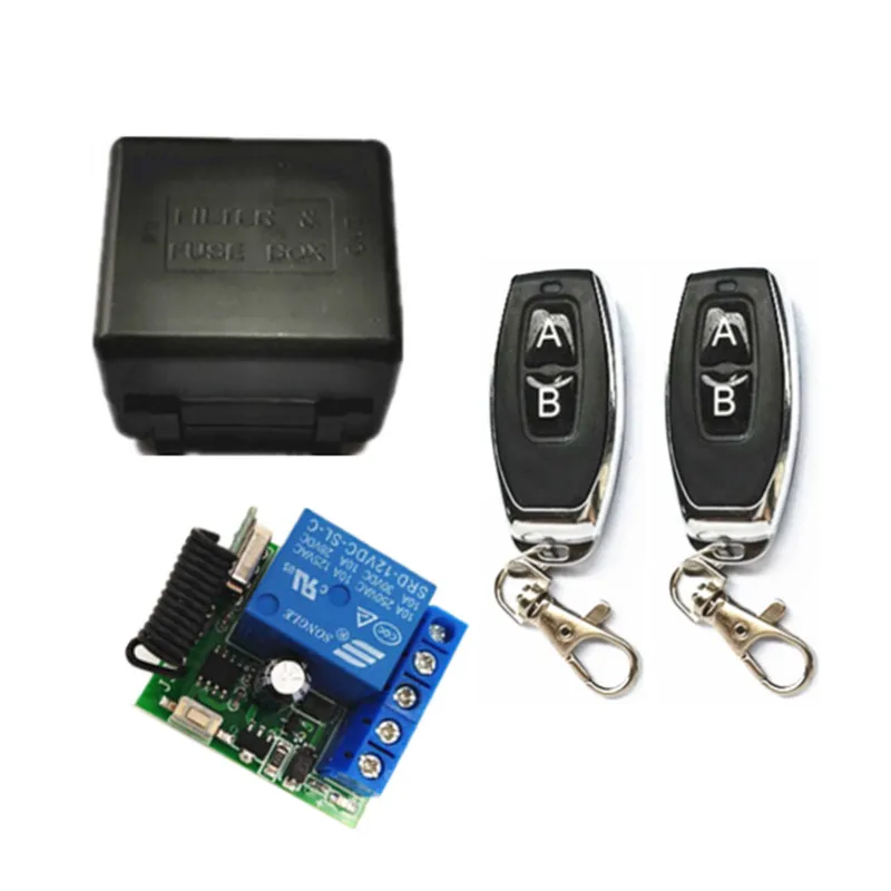 433 МГц Универсальный беспроводной пульт дистанционного управления DC12V1CH релейный модуль приемника и радиочастотный передатчик 4 Ch управление гаражный дверной светильник