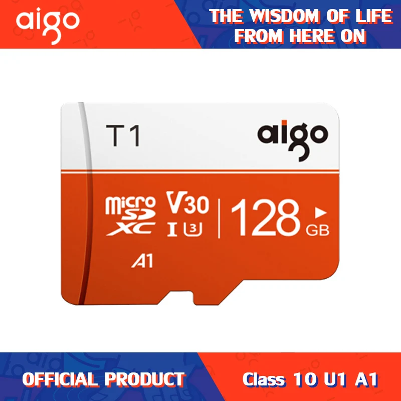 Карта памяти aigo Micro SD карта TF 16 ГБ 32 64 128 256 класс 10 макс. 96|Карты памяти| |