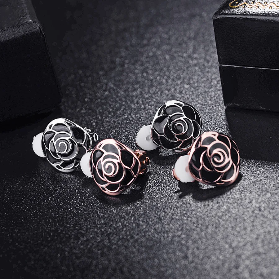 Женские серьги без пирсинга эмалированные серьги-клипсы украшения для вечеринок