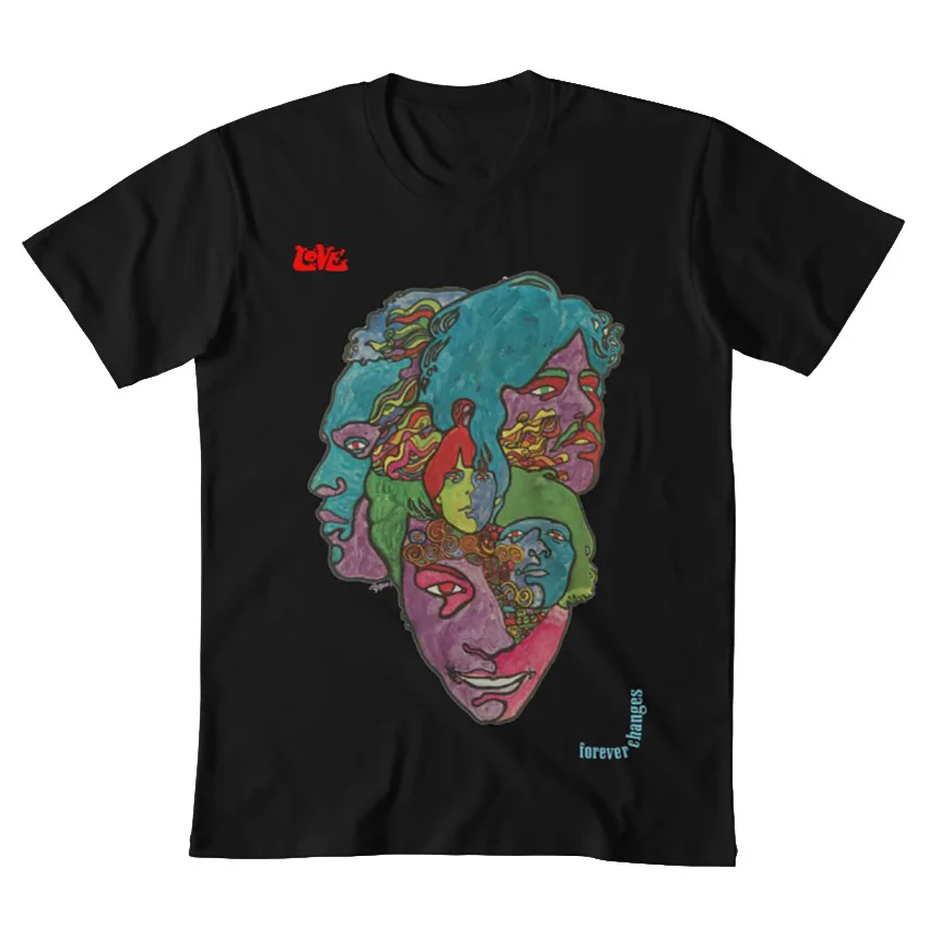Футболка с надписью Love Forever Changes футболка love forever changes постером и | Мужская одежда