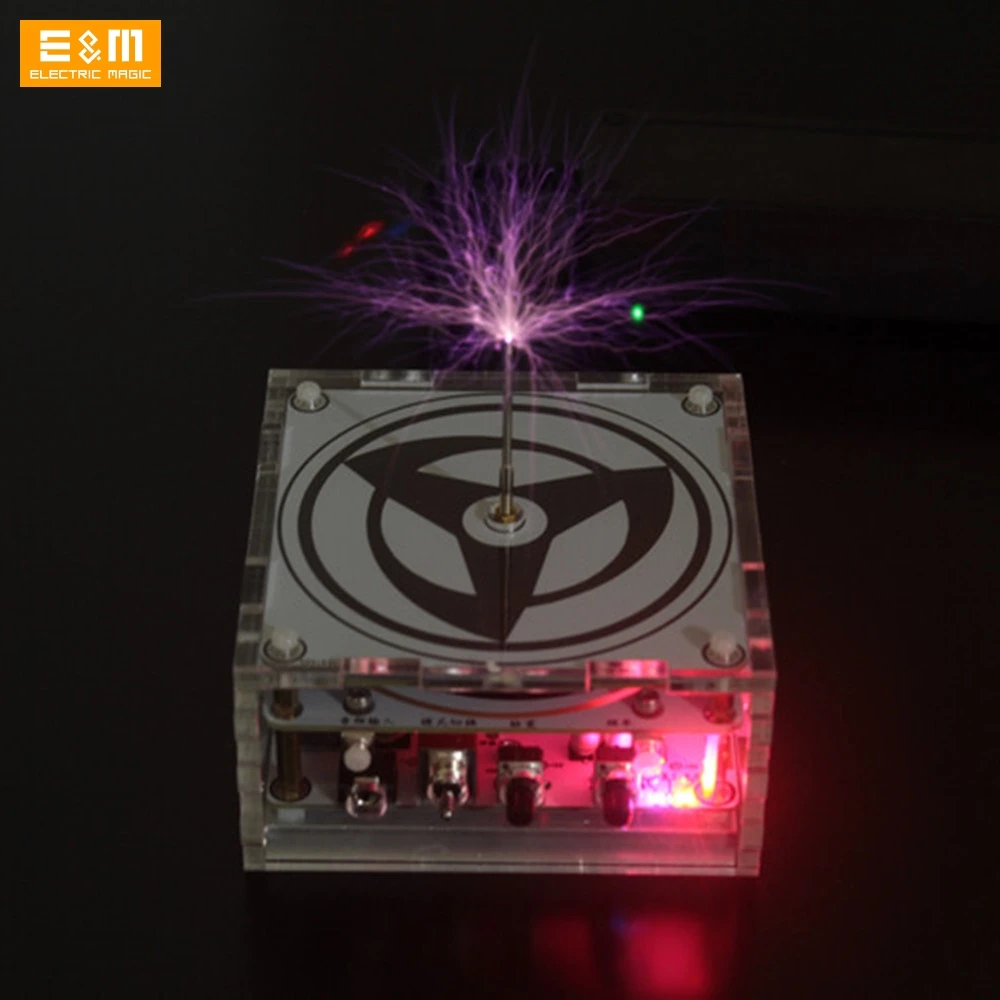 

Музыкальная катушка Тесла для творчества, экспериментальные технологии, научный учебный инструмент, искусственная молния, 10 см, беспроводная передача, дуговой рисунок