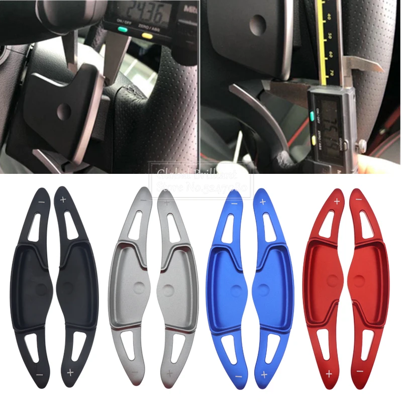 2Pcs Car Steering Wheel DSG Shift Paddle Aluminium Alloy Shift Extension For Hyundai ioniq Veloster Kona 2019-2020