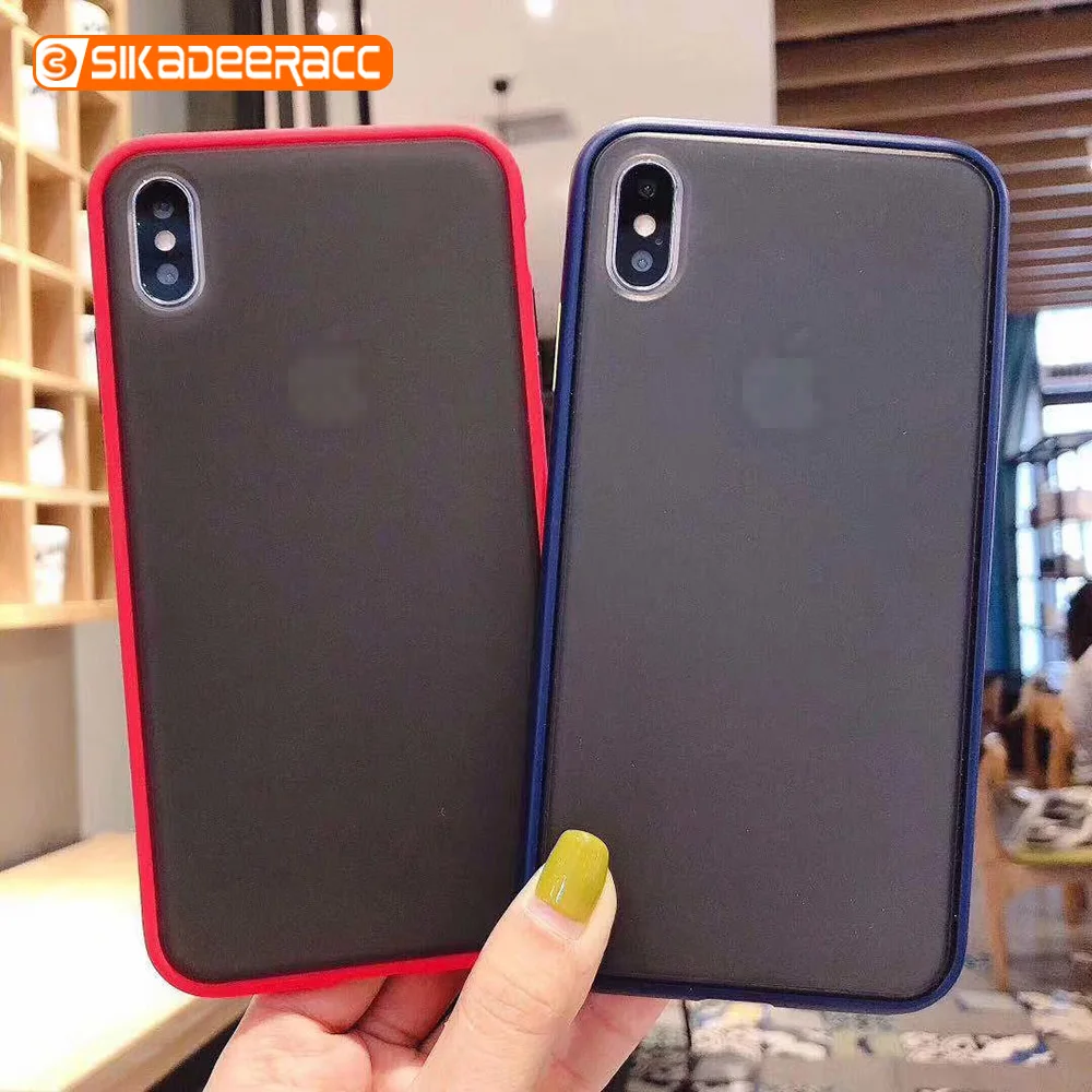 Frosted Phone Case For iPhone 11 Pro 6 6s 7 8 Plus X XS MAX XR Full Protection Matte Simple Antishock Back Cover Dustproof Plain | Мобильные