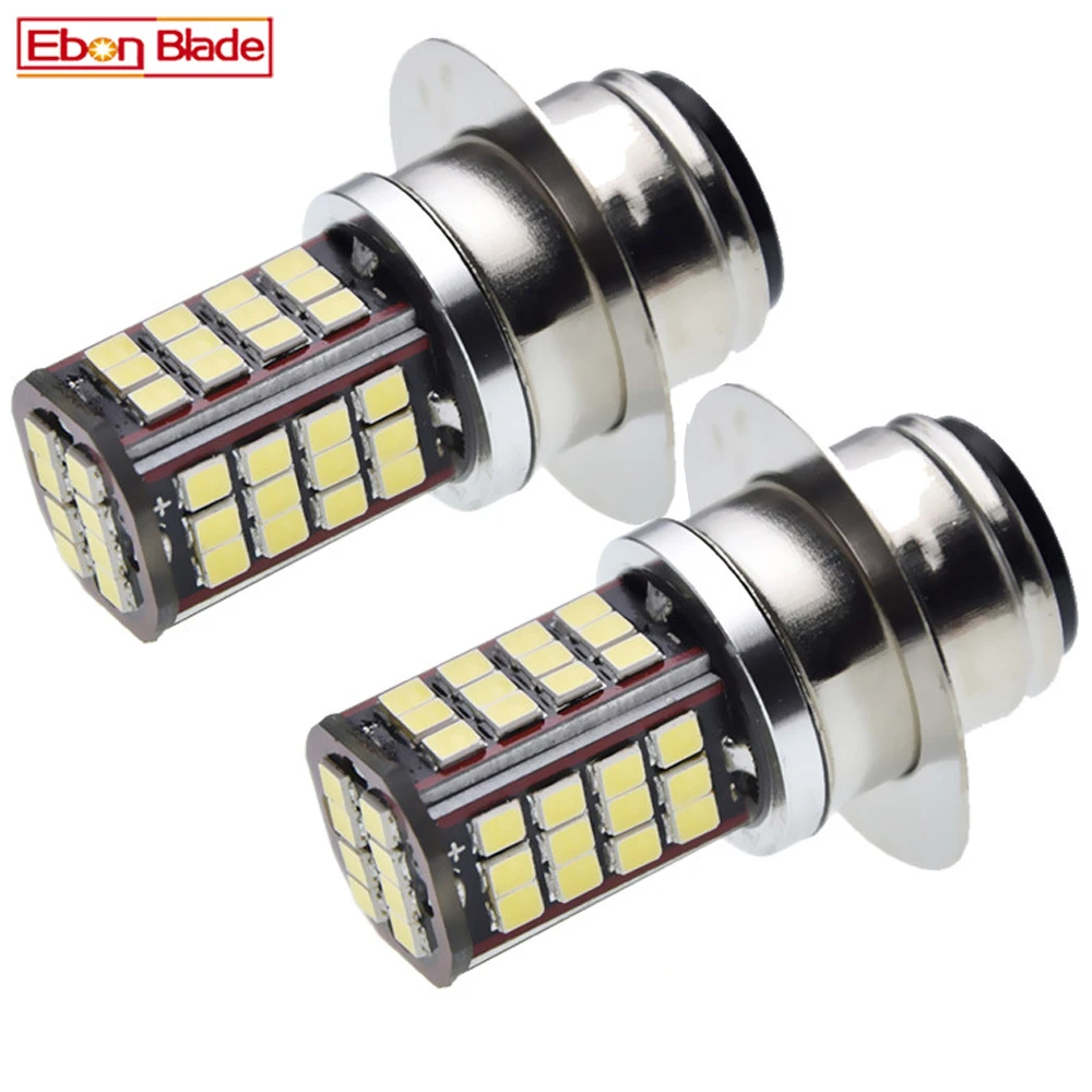 

2 x Positive earth Motorcycle LED Headlight Bulbs P36D 2835 56SMD Motor Motorbike Hi/Lo Beam Front Head Light White 6000K 6V 12V