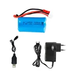 Lipo аккумулятор с USB зарядным устройством, 7,4 В, 700 мАч для FT007, пульт дистанционного управления для лодки FX059 F1 Syma RC aircraft 2s, 7,4, 14500, 700 мАч