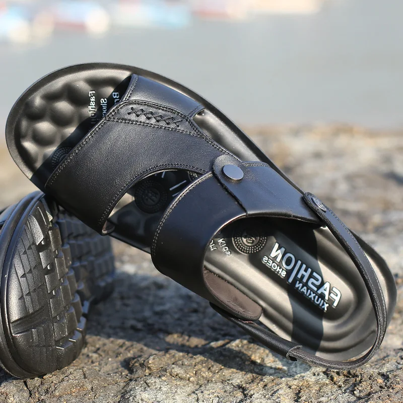 

Comfortable flats sandals men shoes summers slip-on soft platform shoes men sandals footwear hot sell male shoe classic2021