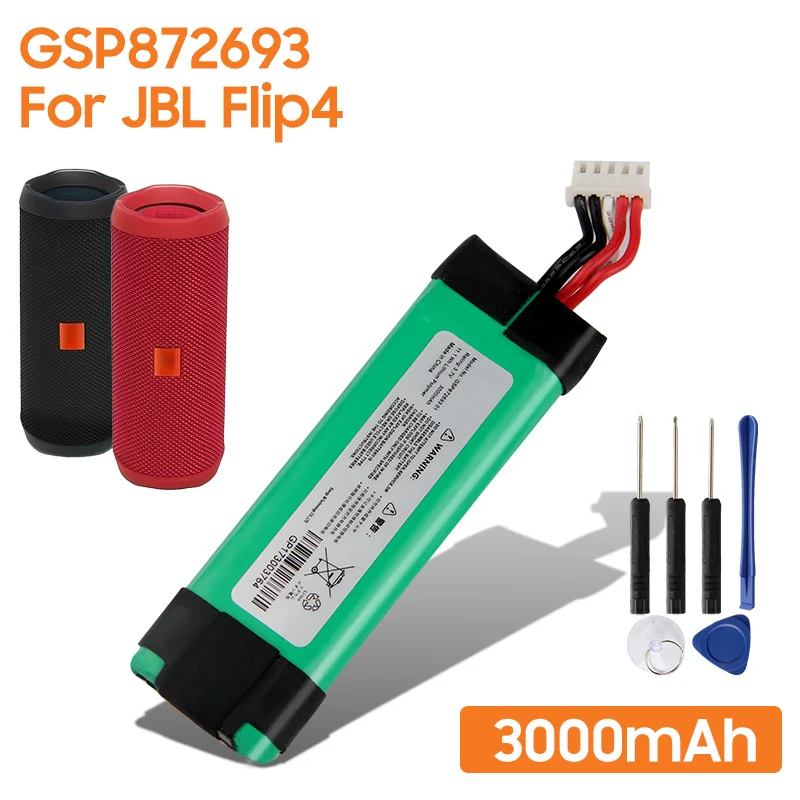 

yelping GSP872693 Audio Outdoor Speaker Battery For JBL Flip 4 Flip4 3000mAh