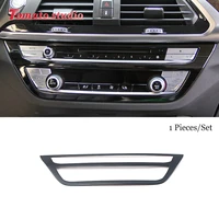 1 pcs stainless steel car air conditioner switch panel cover trim for bmw x3 g01 x4 g02 2018 2019 interior accessories