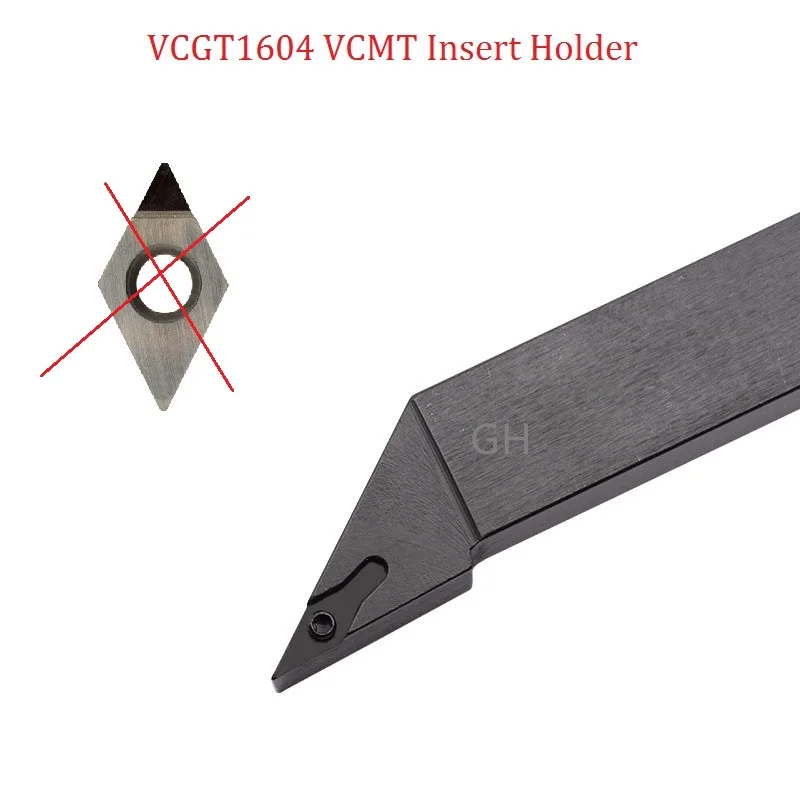 Portaherramientas SVJCR L de VCGT1604 VN VCMT PCD, herramienta de torneado externo SVJCR1212 1616 2020 2525, cortador de torno sin inserto