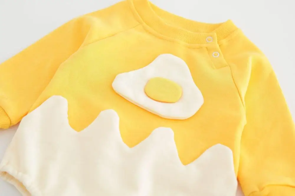 

Newborn Baby Rompers Poached Egg Cosplay Christmas Costumes Gift For Girl Boys Kids Thanksgiving 9 12 Month