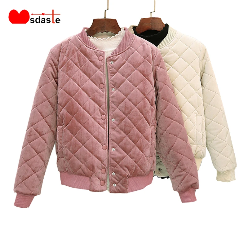 Парка пальто для женщин зима 2019 велюровая модная Женская бейсбольная куртка