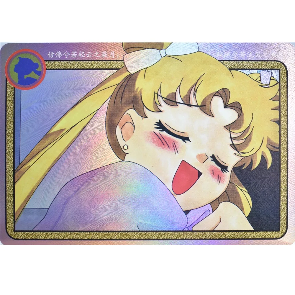 

Милая девочка, градиентная рефракционная цветная флэш-карта, милая аниме-карта, одна карта