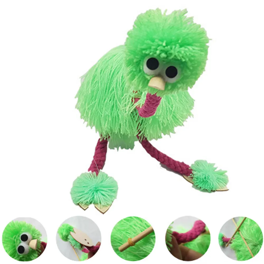 2 шт Кукла деревянная кукла ручной работы традиционная форма страуса веревка