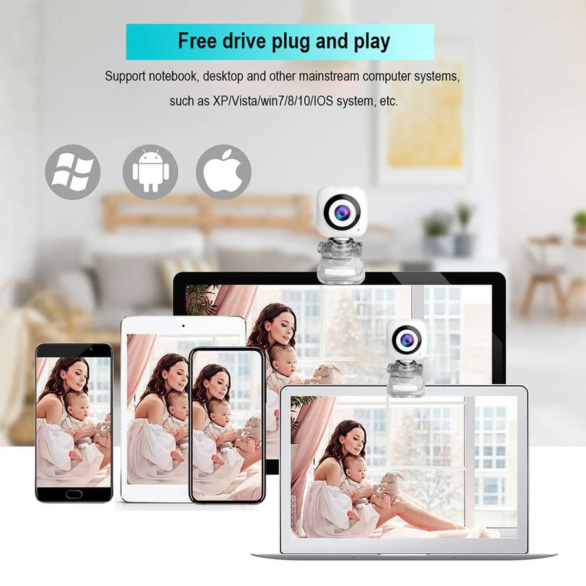 

Webcam Web Camera with Microphone PC Camera Webcam Full HD Web Cam for Computer Web Cam for PC USB Camera