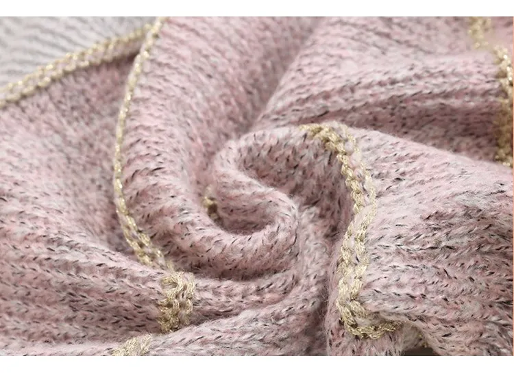 Осенне зимний женский Повседневный свитер комплекты с платьем в стиле пэтчворк