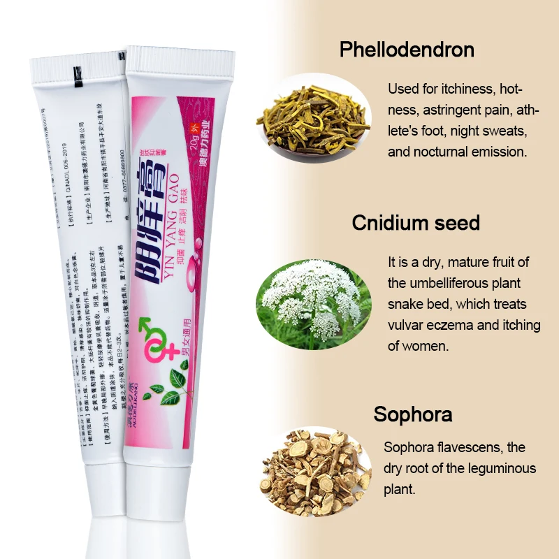 Медицинская Антибактериальная травяная мазь Sumifun для борьбы с зудом генитал