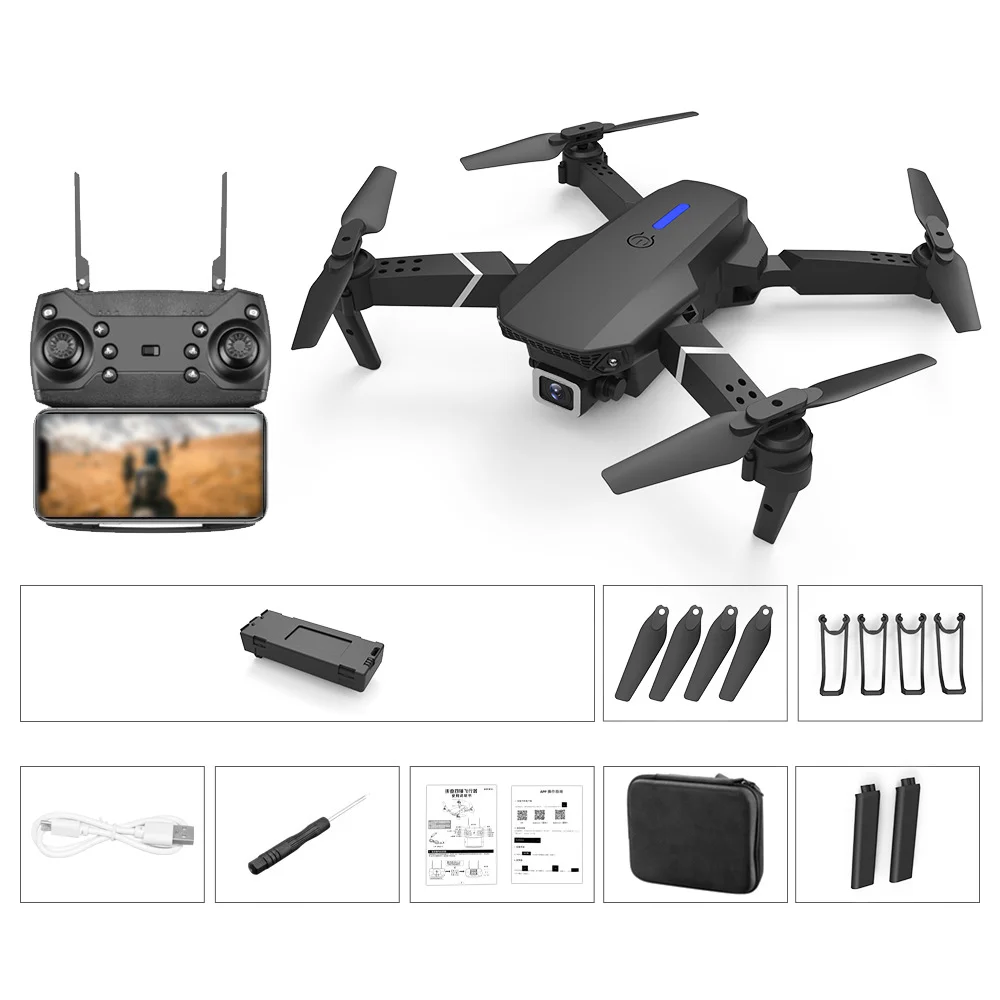 

LS-E525 RC Mini Drone With 4K HD Camera Aerial Photography Folded Photograph 4K Aircraft Gyroscope Helicopter Gyroscope
