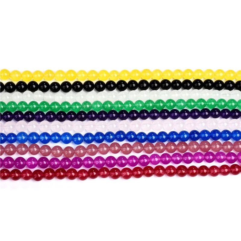 Бусины из натуральной яшмы 10 цветов круглые бусины россыпью 6/8/10 мм|Бусины| |