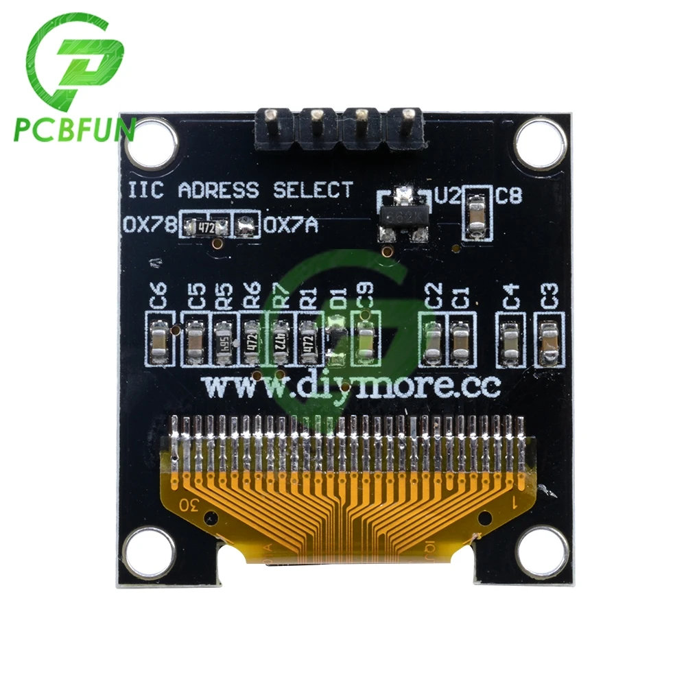 128x64 белый светодиод O светодиодный дисплей модуль для Arduino STM32 4 контакта GND VCC SCL SDA