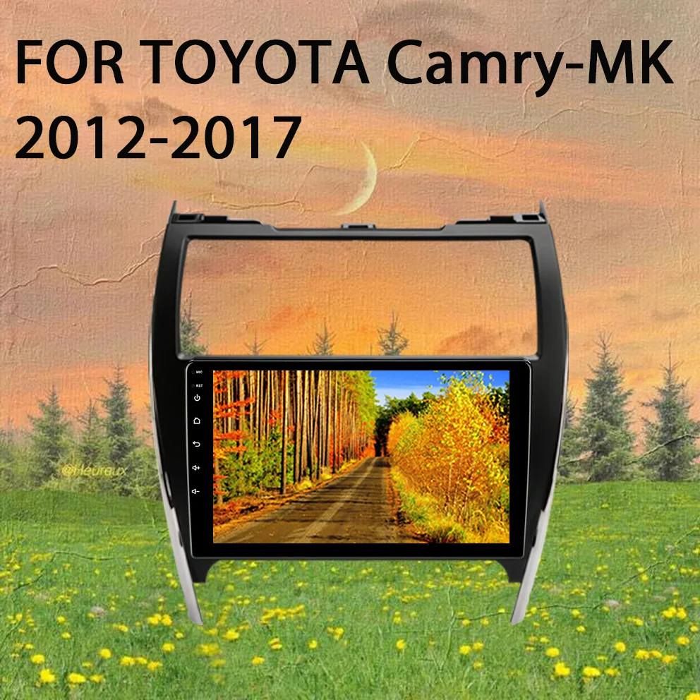 

2 DIN Android10 Автомобильный мультимедийный DVD-плеер стерео аудио радио 4G Wifi динамик carplay сенсорный экран для Toyota Camry 2012-2017 CE