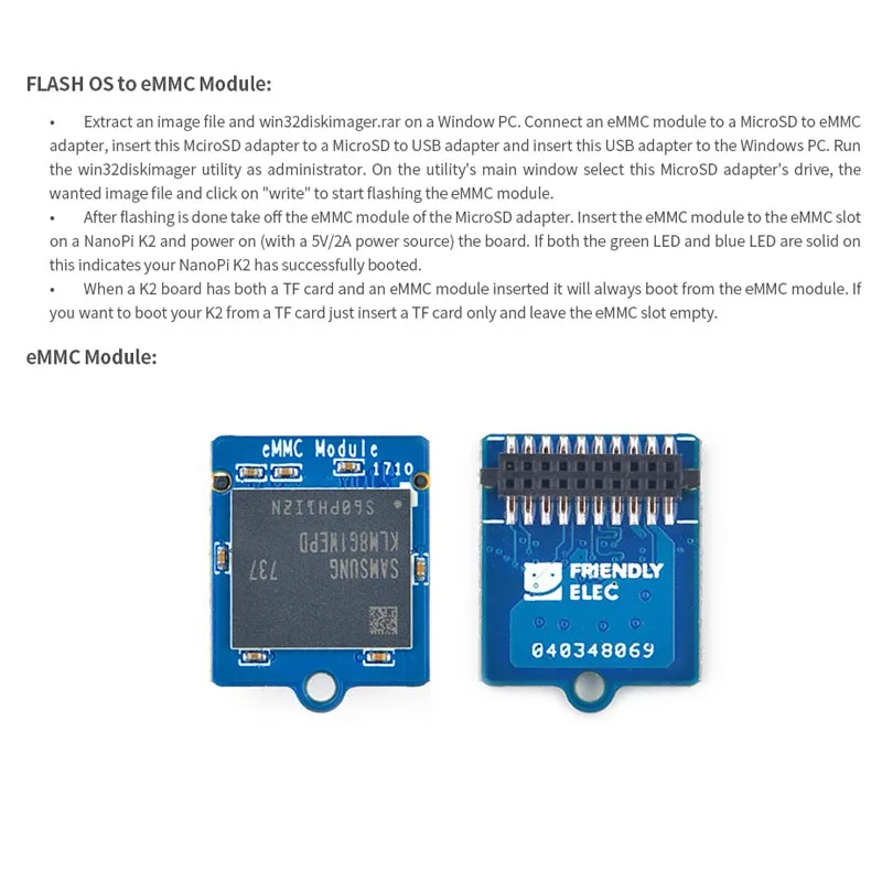 Оригинальный EMMC модуль 8 ГБ 16 32 64 с адаптером microSD turn eMMC|Аксессуары для