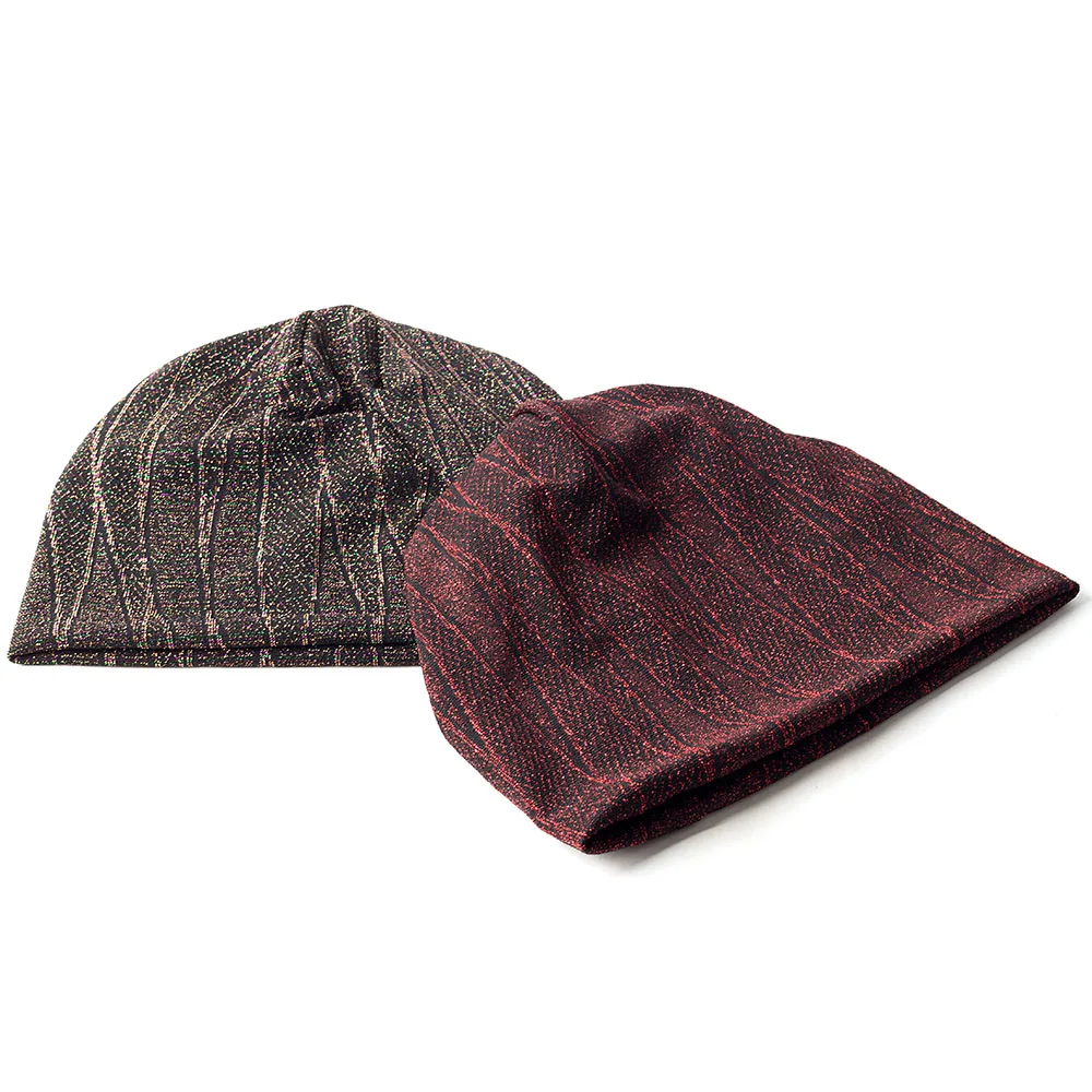 Geebro New Style Women Men Hip Hop Hat Warm Winter Autumn Shiny Striped Beanie Caps Soft Unisex Skull Cap for Girls Boys | Аксессуары