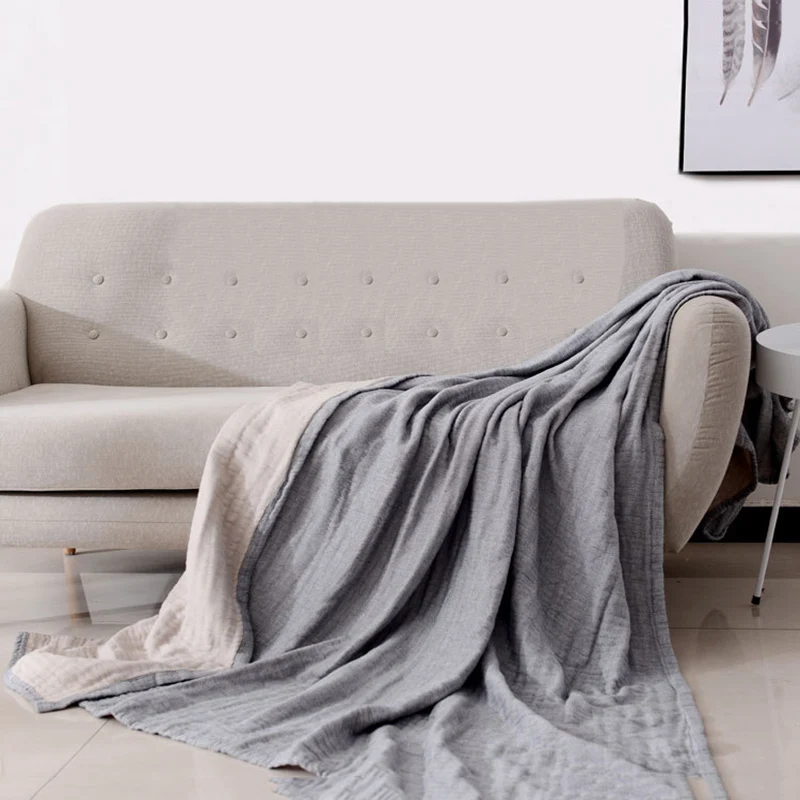 Простое 4-слойное Хлопковое одеяло в японском стиле кондиционер мягкое полотенце