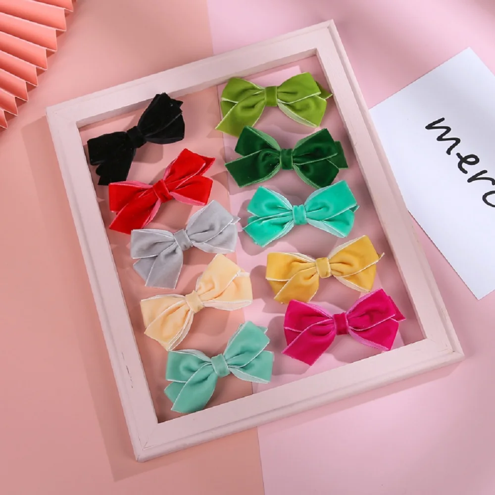 

Fashion Baby Girls Hair Clips For Hair Bows Hairpins Girl Bow Clip Children Barrettes Kids Headwear Baby Hair Accessories 2021