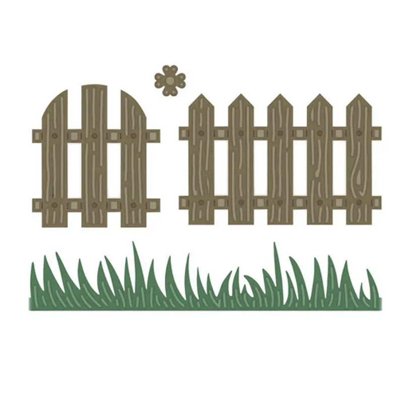Металлический Сталь трава забор цветочного сада трафаретная пресс-форма для DIY