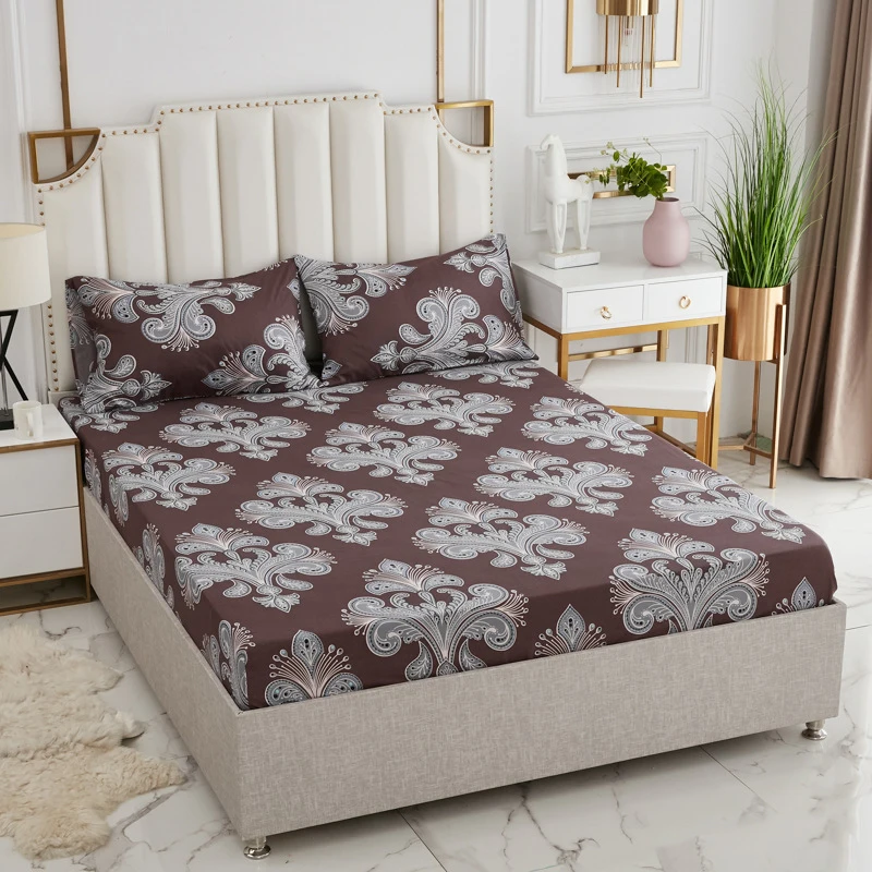 Натяжные простыни с эластичной резинкой регулируемый чехол для матраса приятный