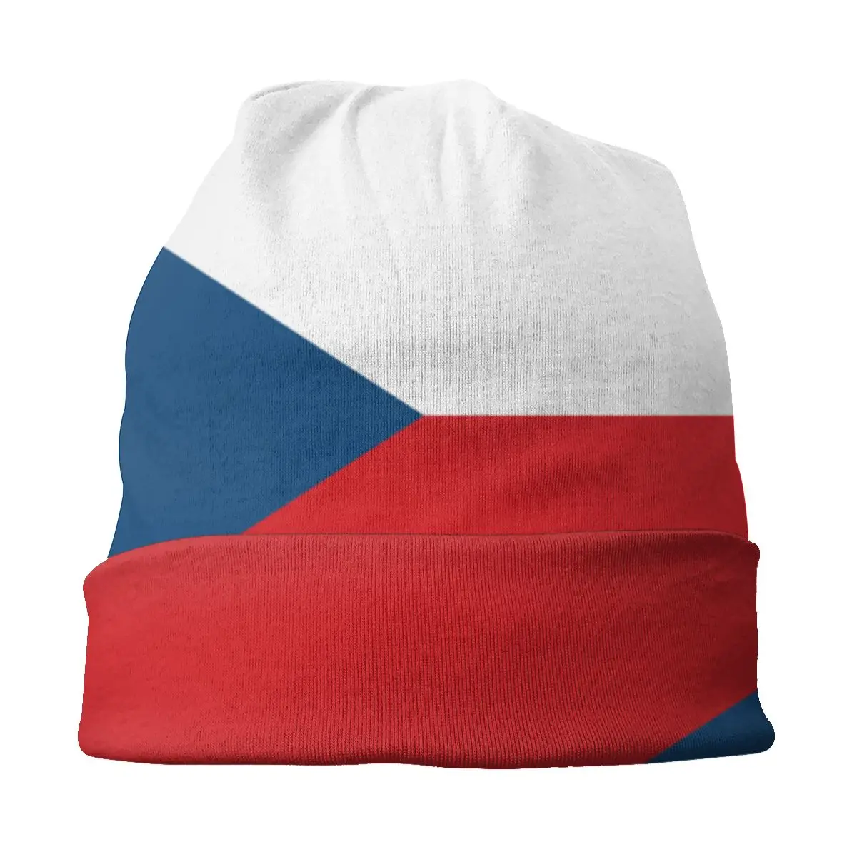 Шапка с флагом в стиле Чешской Республики винтажные лыжные шапочки облегающие